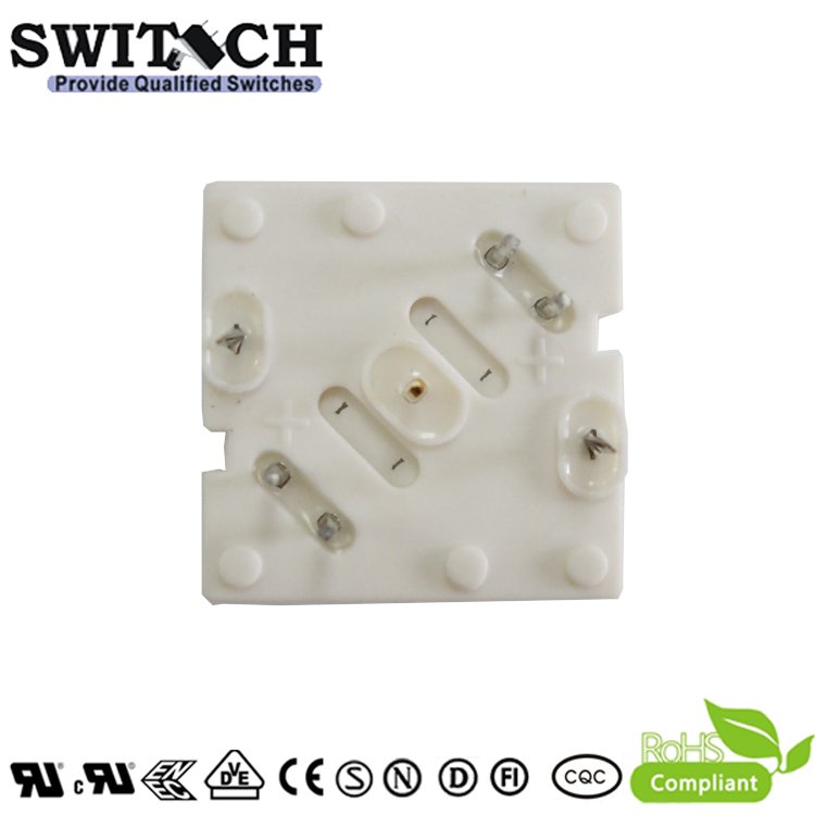 15x15mm illuminated Push Button Switch Replace Rafi 2 Led Tact Switch
