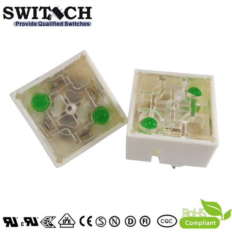15x15mm illuminated Push Button Switch Replace Rafi 2 Led Tact Switch