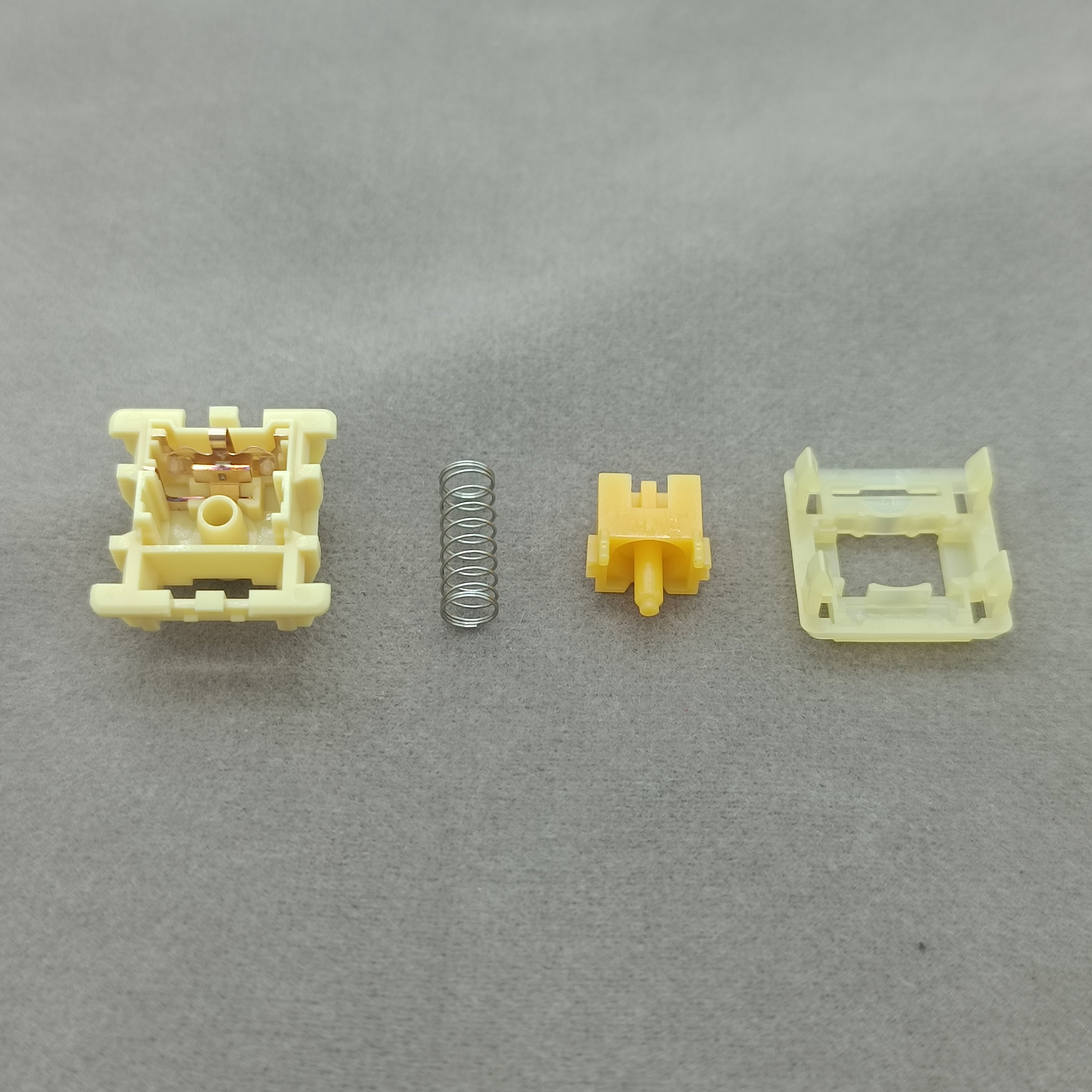 Tecsee Medium Switch HPE Top PC Bottom POM Tactile Stem Single Low Profile Switches Spring 63.5g Keyboard Switches