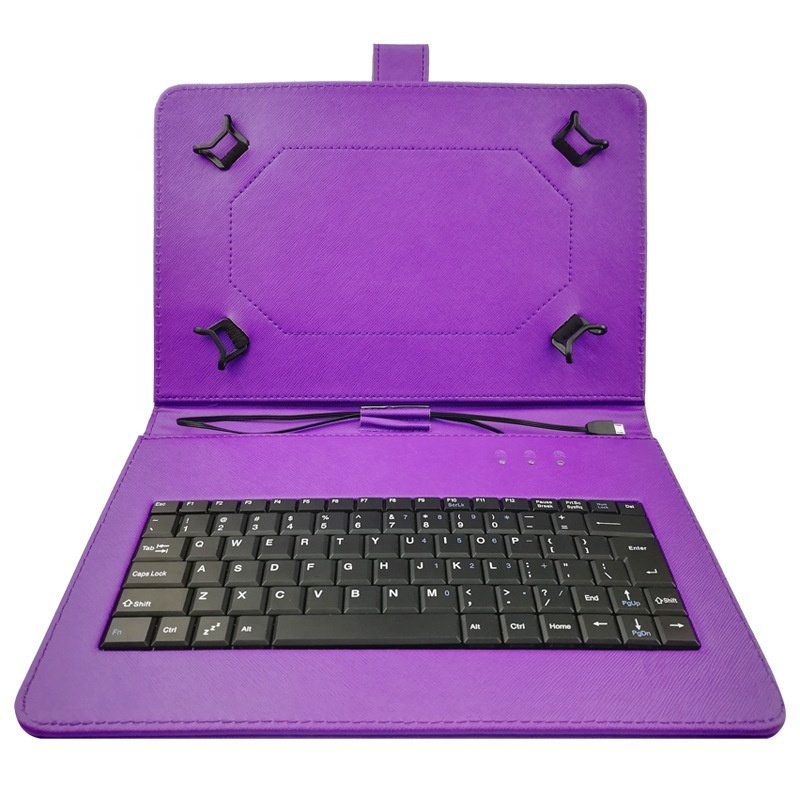 7 8 9 10 inch Universal Tablet keyboard Case/ Leather keyboard case/ Plastic Micro USB keyboard case