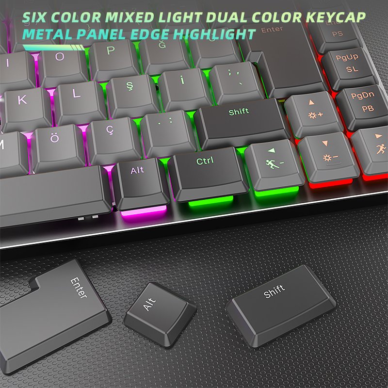 Red Dragon Low Profile Mechanical Keyboard 75% 84 Keys Aluminium RGB Gaming Keyboard Red/Brown SwitchGamer Mechanical Keyboard