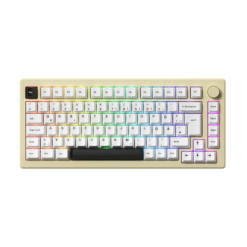 Akko MOD 007B HE Black On White ISO-DE/UK/Nordic/FR Magnetic Switch Dynamic Keystrokes Rapid Trigger Gaming Keyboard