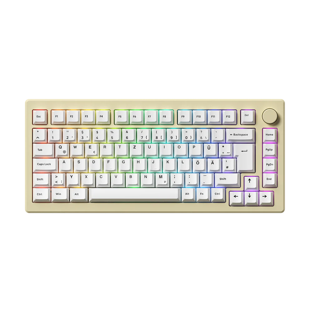 Akko MOD 007B HE Black On White ISO-DE/UK/Nordic/FR Magnetic Switch Dynamic Keystrokes Rapid Trigger Gaming Keyboard