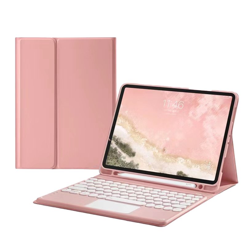 For iPad Pro 11 10.2 Air 4 Touchpad BT Keyboard Case Multifunction Wireless Keyboard Flip Cover With Pencil Holder