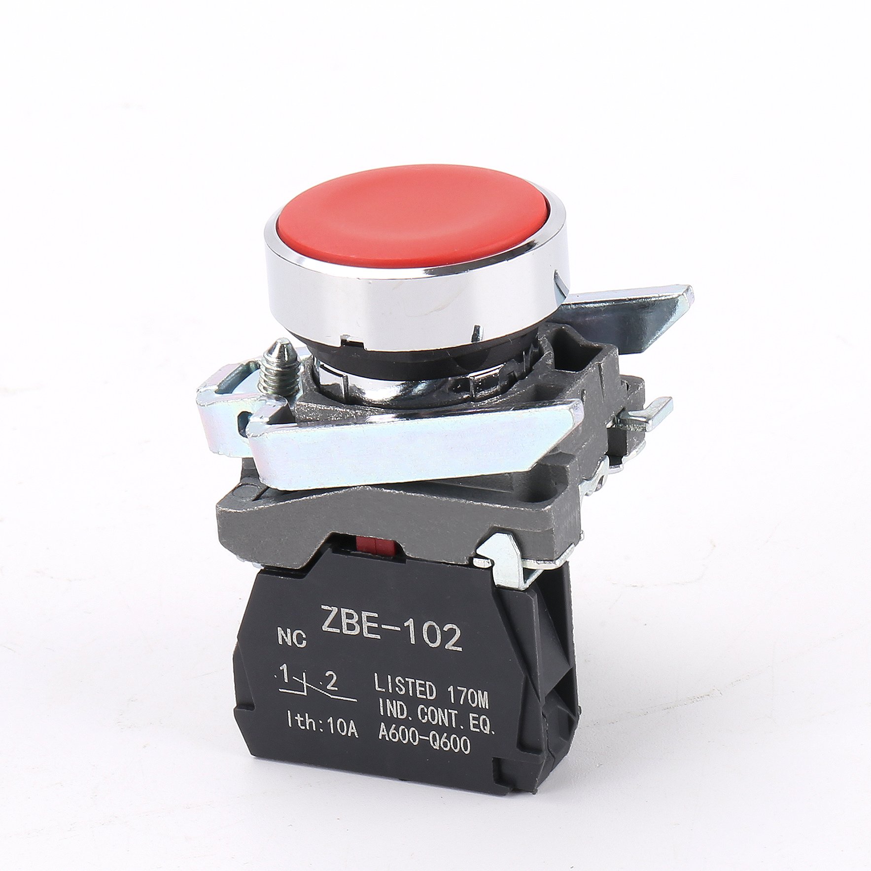ABEI XB4-BA31 22mm 1NO NO NC momentary switch green ZBE-101 IP65 waterproof push button switches