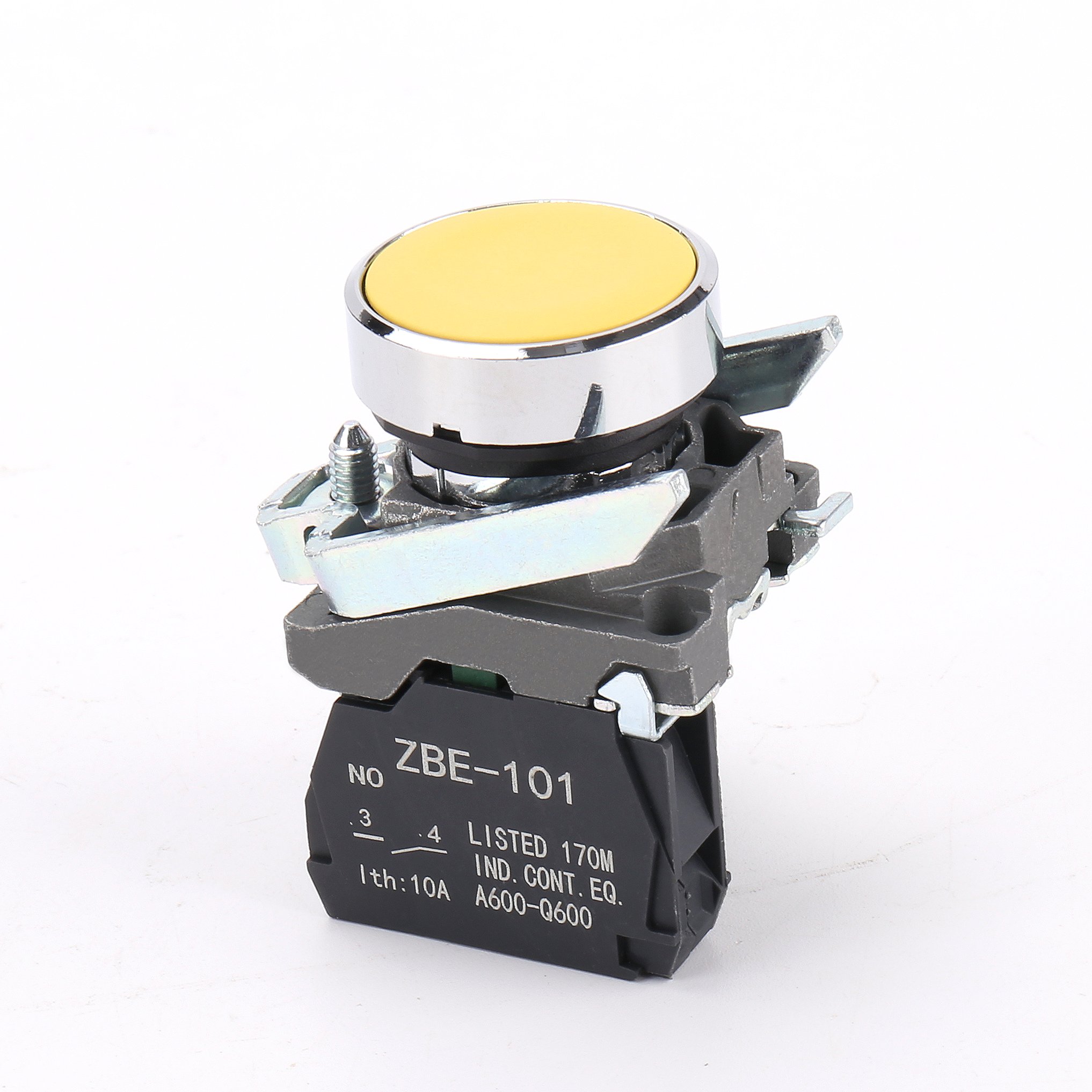 ABEI XB4-BA31 22mm 1NO NO NC momentary switch green ZBE-101 IP65 waterproof push button switches