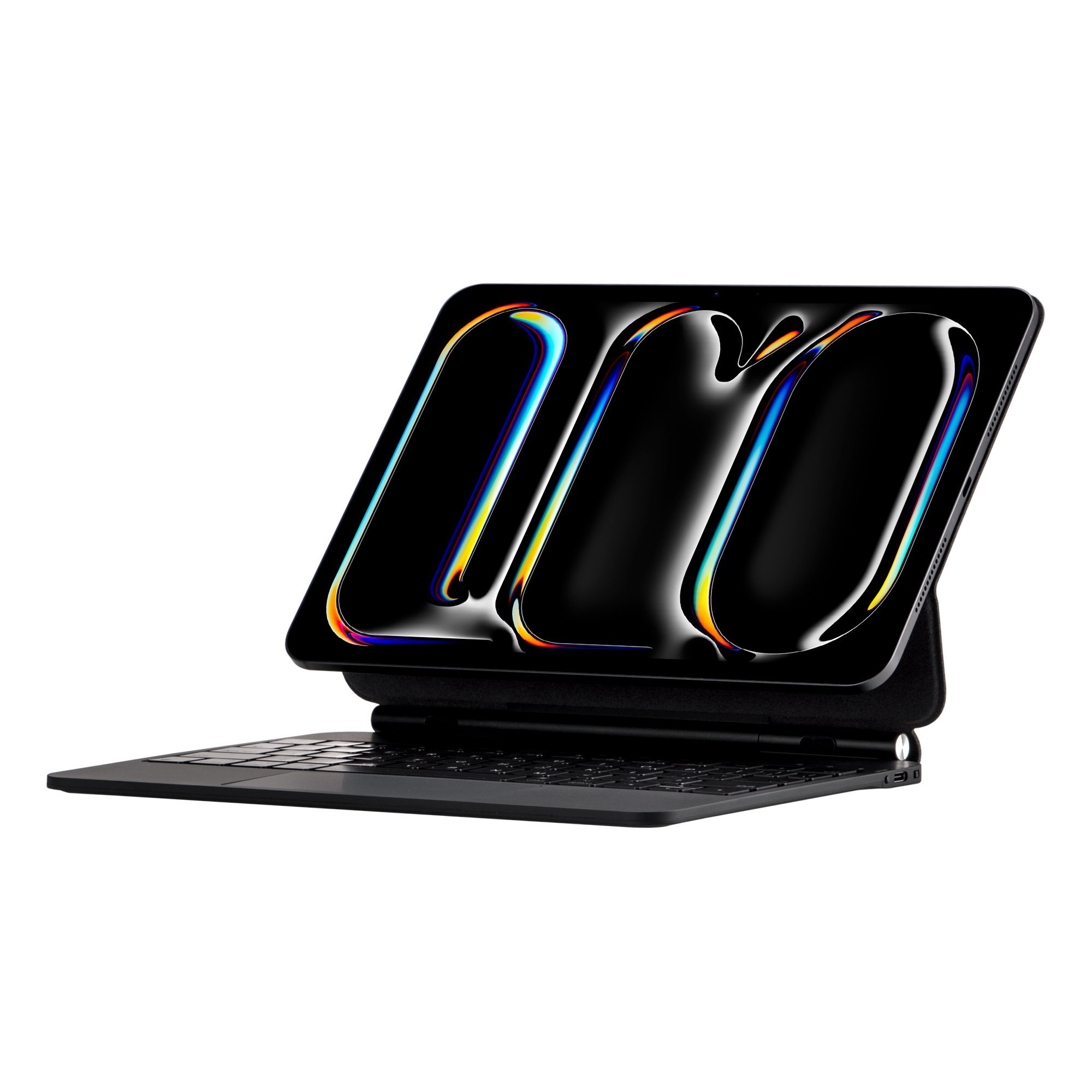 2024 M4 Magic Keyboard for iPad Pro 13 Inch with Touchpad Anti-Ghosting Multi-Keys UK Language Support m2 cover with keyboard