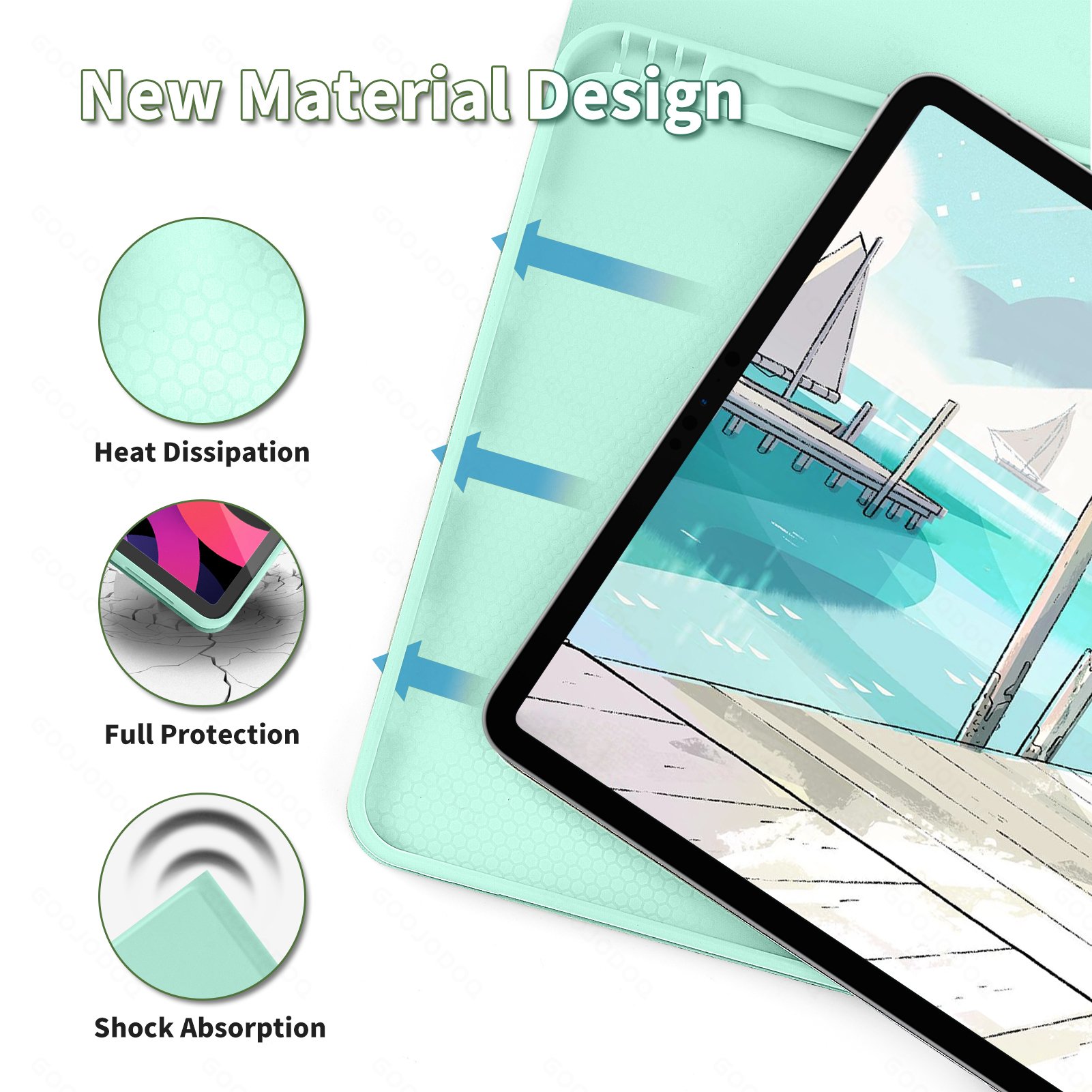 Keyboard Case For iPad Pro 11 2020 Magnetic Case For iPad Air 4 10.2 for iPad Shockproof Protection Cover With Pencil Holder