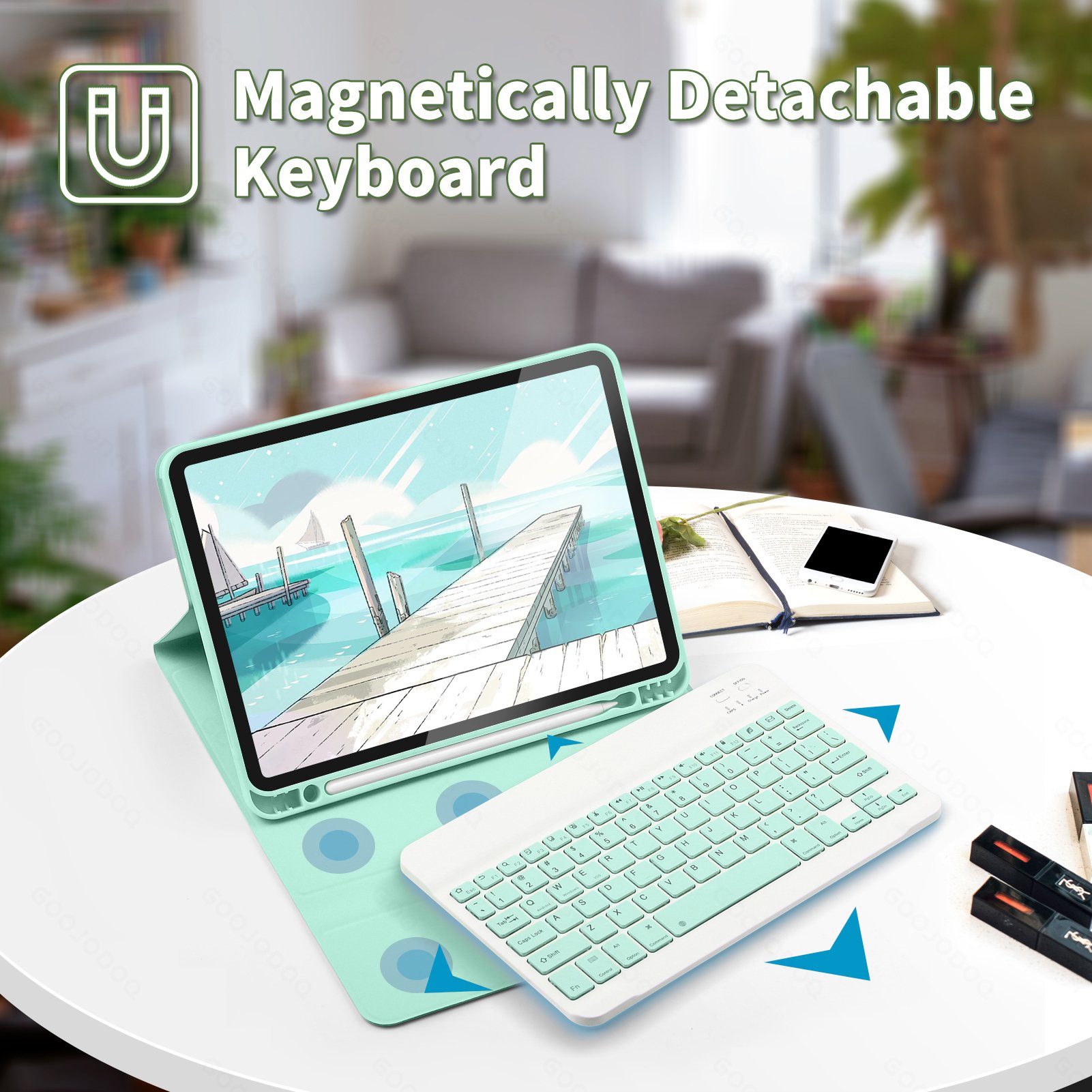Keyboard Case For iPad Pro 11 2020 Magnetic Case For iPad Air 4 10.2 for iPad Shockproof Protection Cover With Pencil Holder