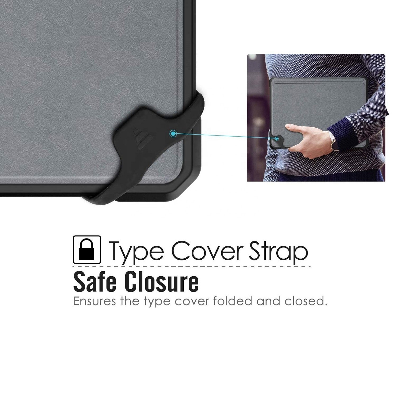 MOKO All-in-One Protective Rugged Cover with Pen Holder and Hand Strap Case for Surface Go 2018/Surface Go 2 2020/Go 3 2021