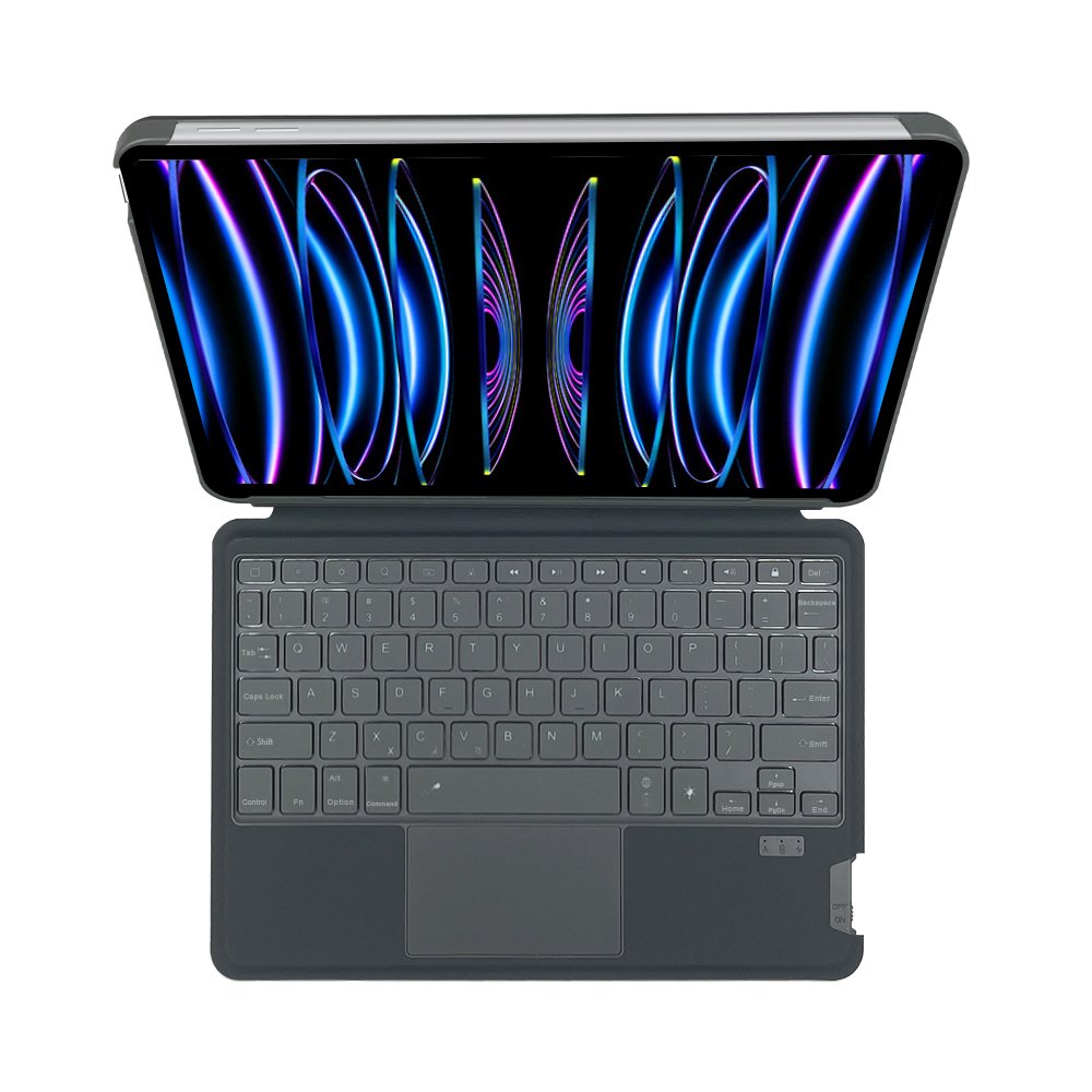Unique design Storge Pen slot Detachable Integrated wireless keyboard case with Strong Magnetic For Ipad pro 11''