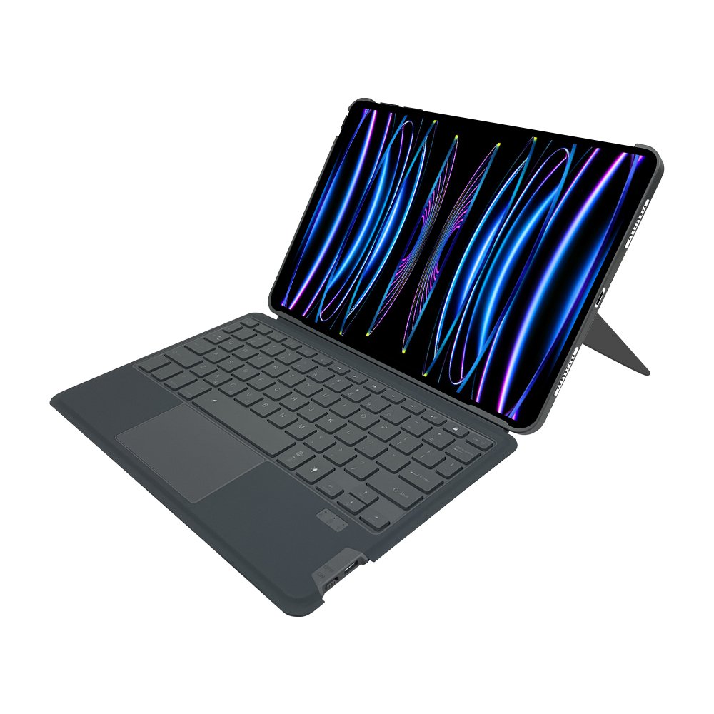 Unique design Storge Pen slot Detachable Integrated wireless keyboard case with Strong Magnetic For Ipad pro 11''