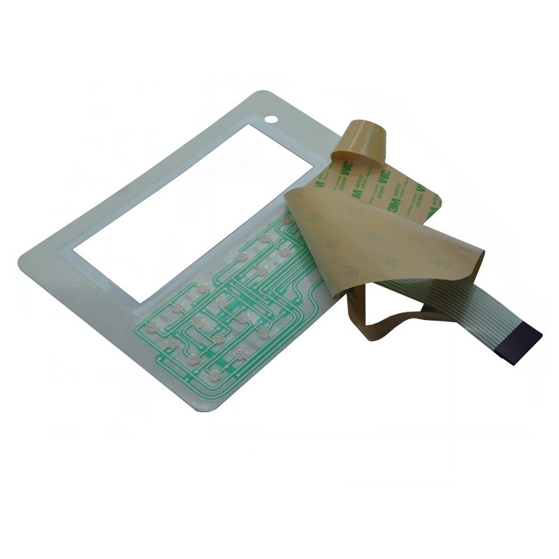 China Factory Custom Thin Film Poly Dome Membrane keyboard Switch Keypad With Transparent Window