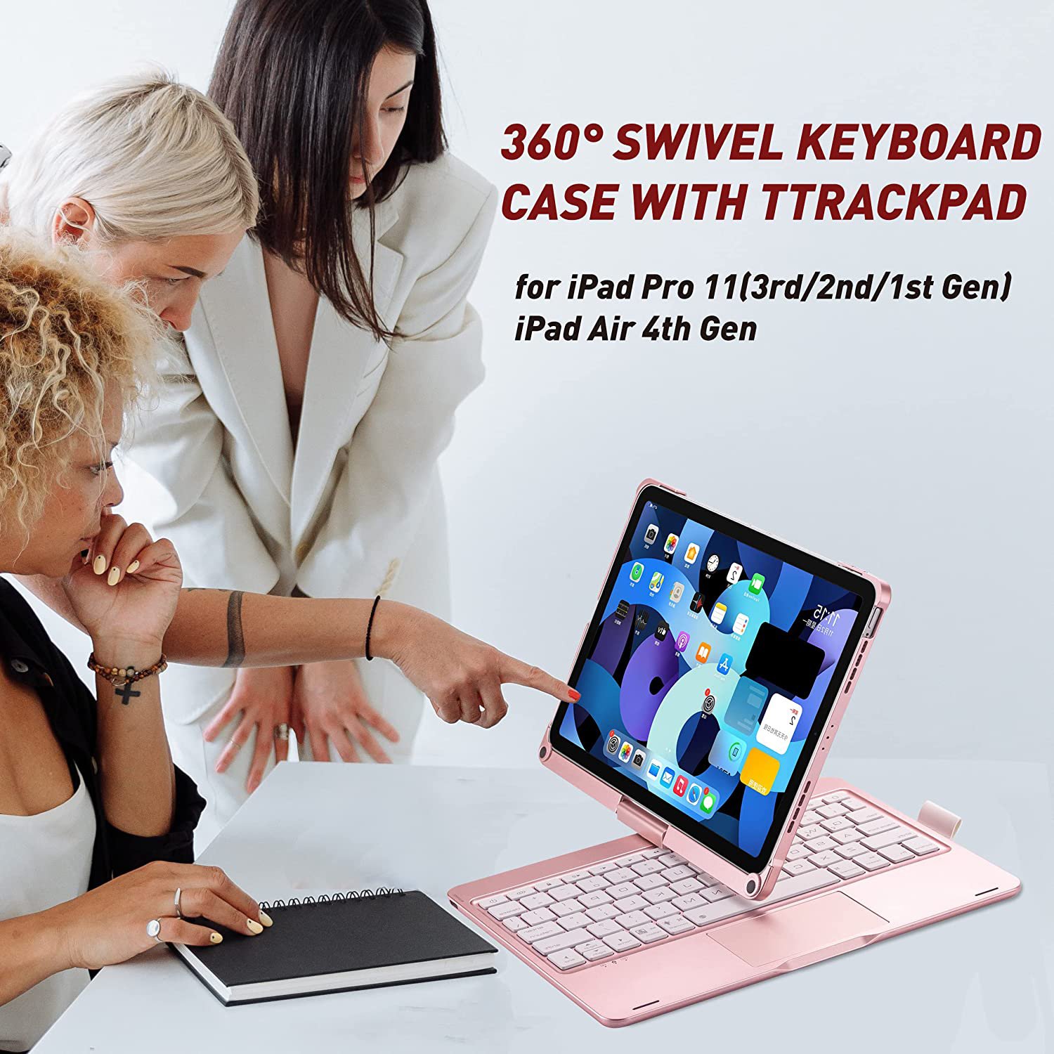 Backlit 360 Rotating Magic Touchpad ipad air magic keyboard for Ipad Pro 11 Inch Ipad Air 4Th Generation 10.9 Inch