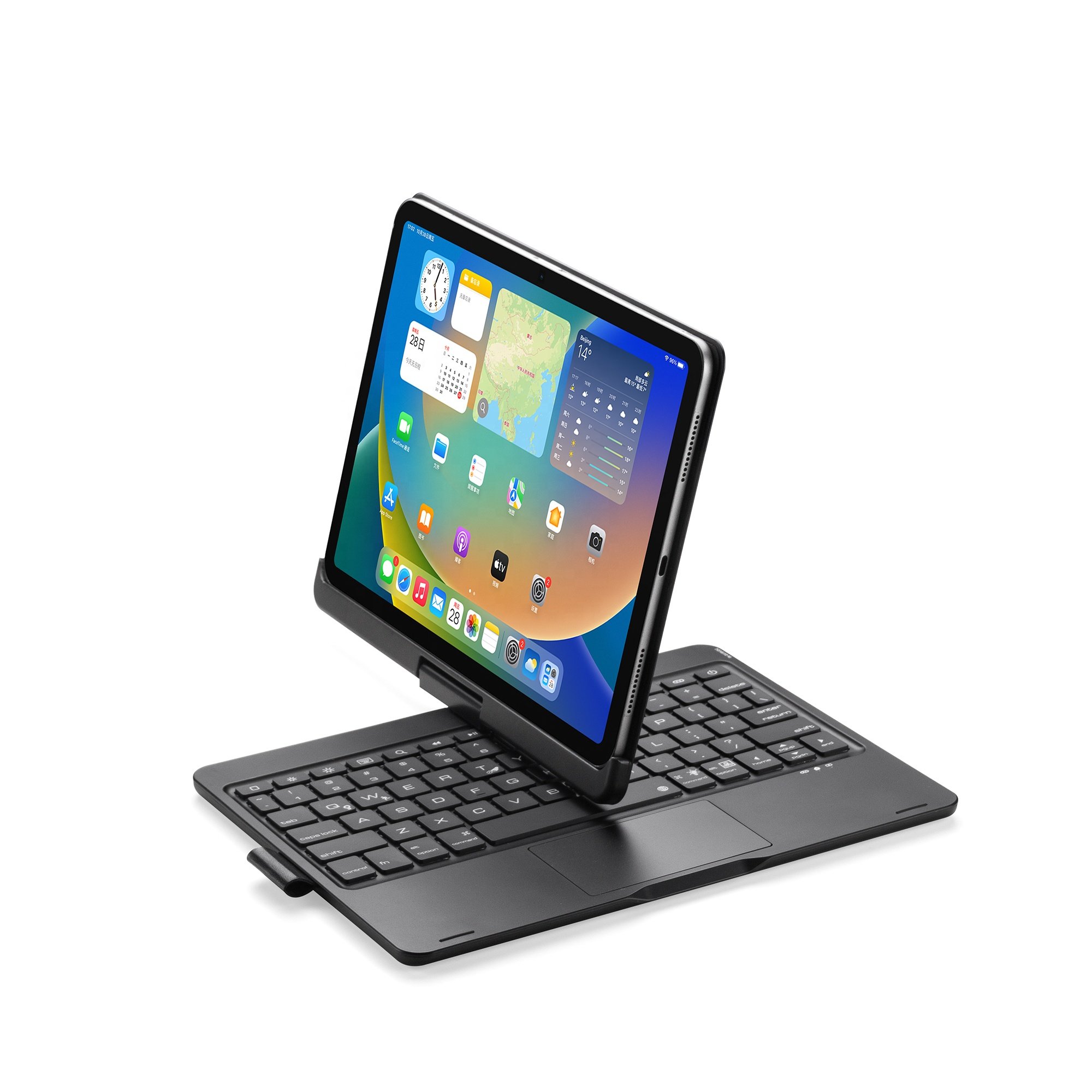 New Arrival Rotatable Cover Blue tooth Keyboard Wireless Keyboard Case for iPad Air 5
