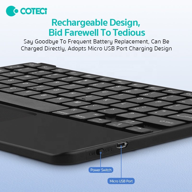 COTECi Universal Bluetooth Smart Keyboard Mouse Wireless Magic Control Laptop Mobile Phones Tablets UK Language Mechanical
