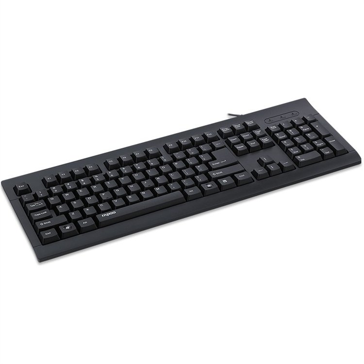 Rapoo K150 Wholesale 104Key Wired Office Membrane Reasonable Price 104Key Optical Switch Keyboard Shenzhen