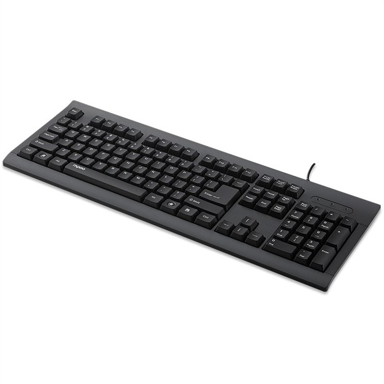 Rapoo K150 Wholesale 104Key Wired Office Membrane Reasonable Price 104Key Optical Switch Keyboard Shenzhen