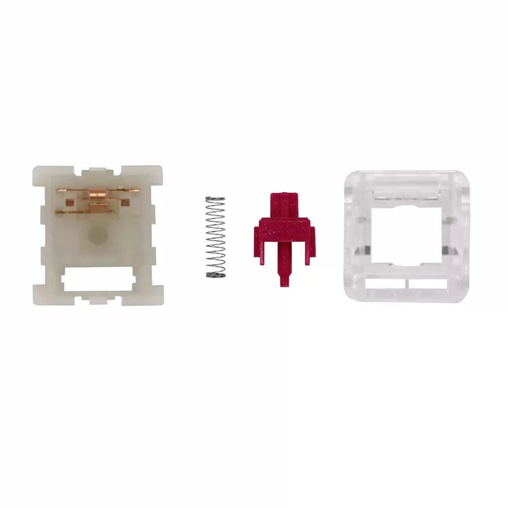 KTT CONTENT Wine Red Color 55g Linear Switch 3 Pin POM hotplug Mechanical Keyboard RGB Gaming Keyboard Switches