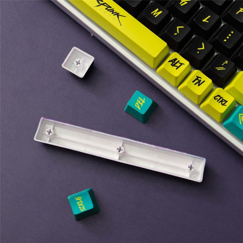 Cyberpunk Keycaps 129/23 Keys Cherry Profile PBT DYE - SUB Keyboard MX Switch Machine Game Keyboard 61/64/68/84/87/96/98/104/108