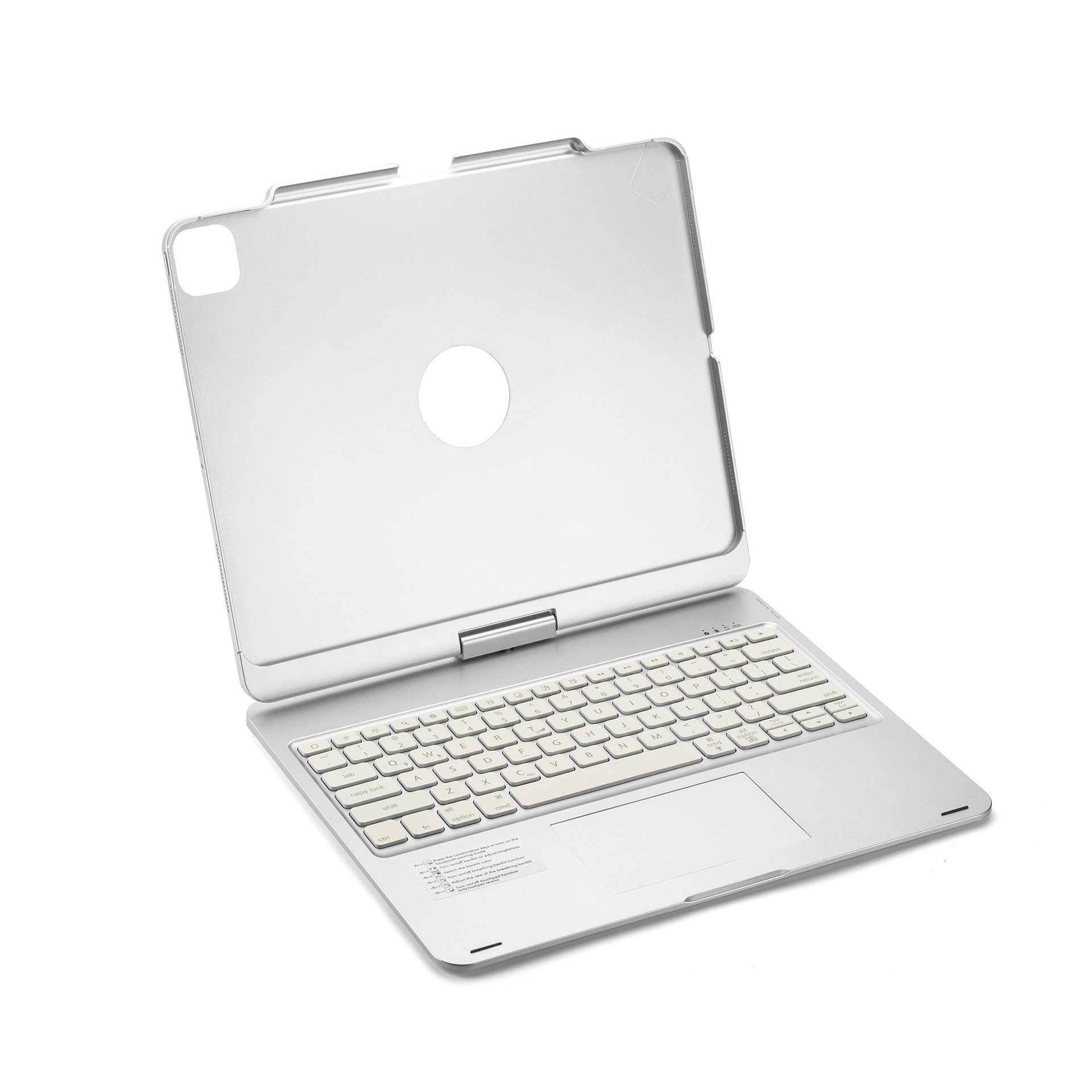 360 Rotatable Protective Cover Case With Backlit Wireless Touch Keyboard for iPad Pro 12.9