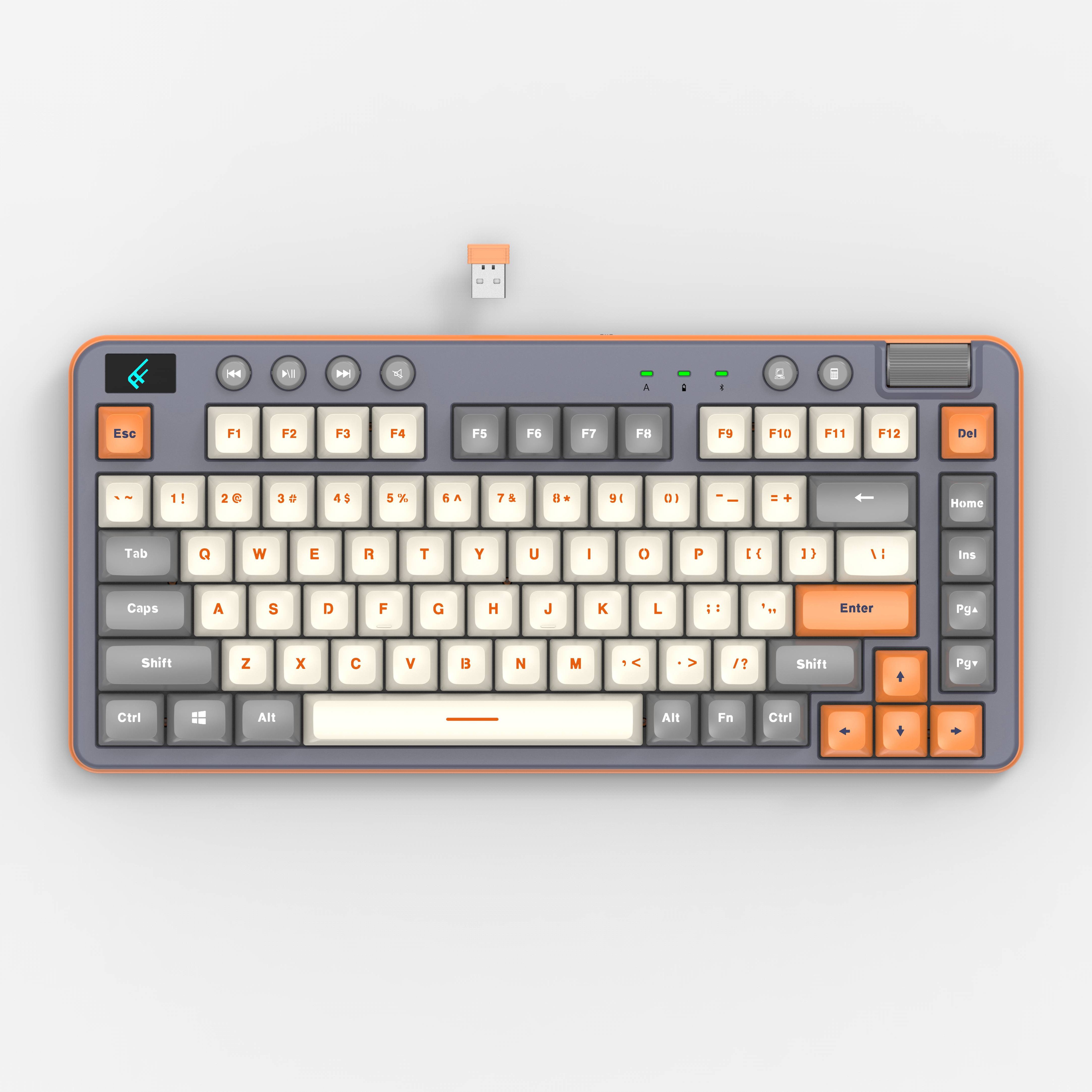 82 keys private model tri model RGB pudding keycaps mechanical keyboard with multimedia button