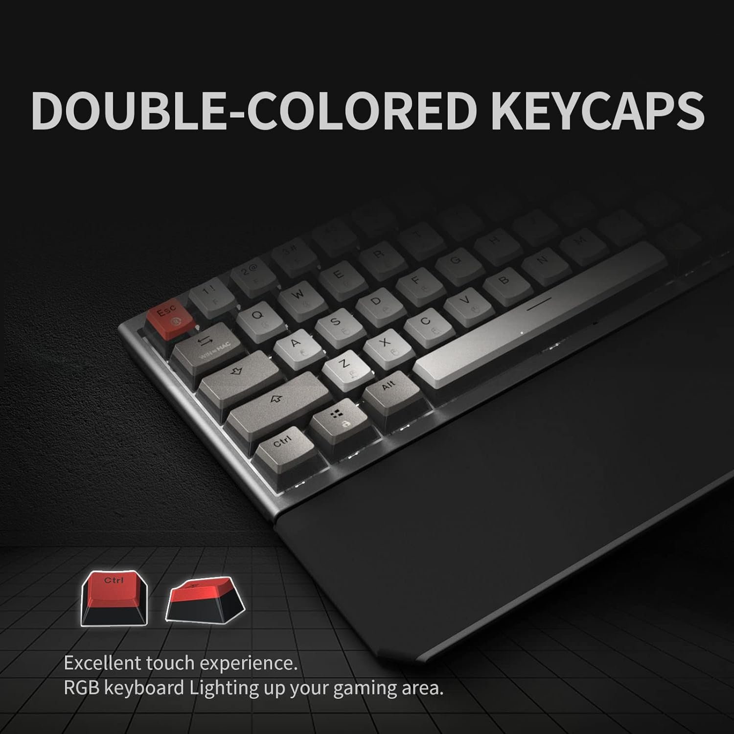 X1Pro Wireless Triple Mode 2.4G Bluetooth5.0 USB-C 65% Layout 68 Keys Hot Swappable Kailh Box Switch Mechanical Gaming Keyboard