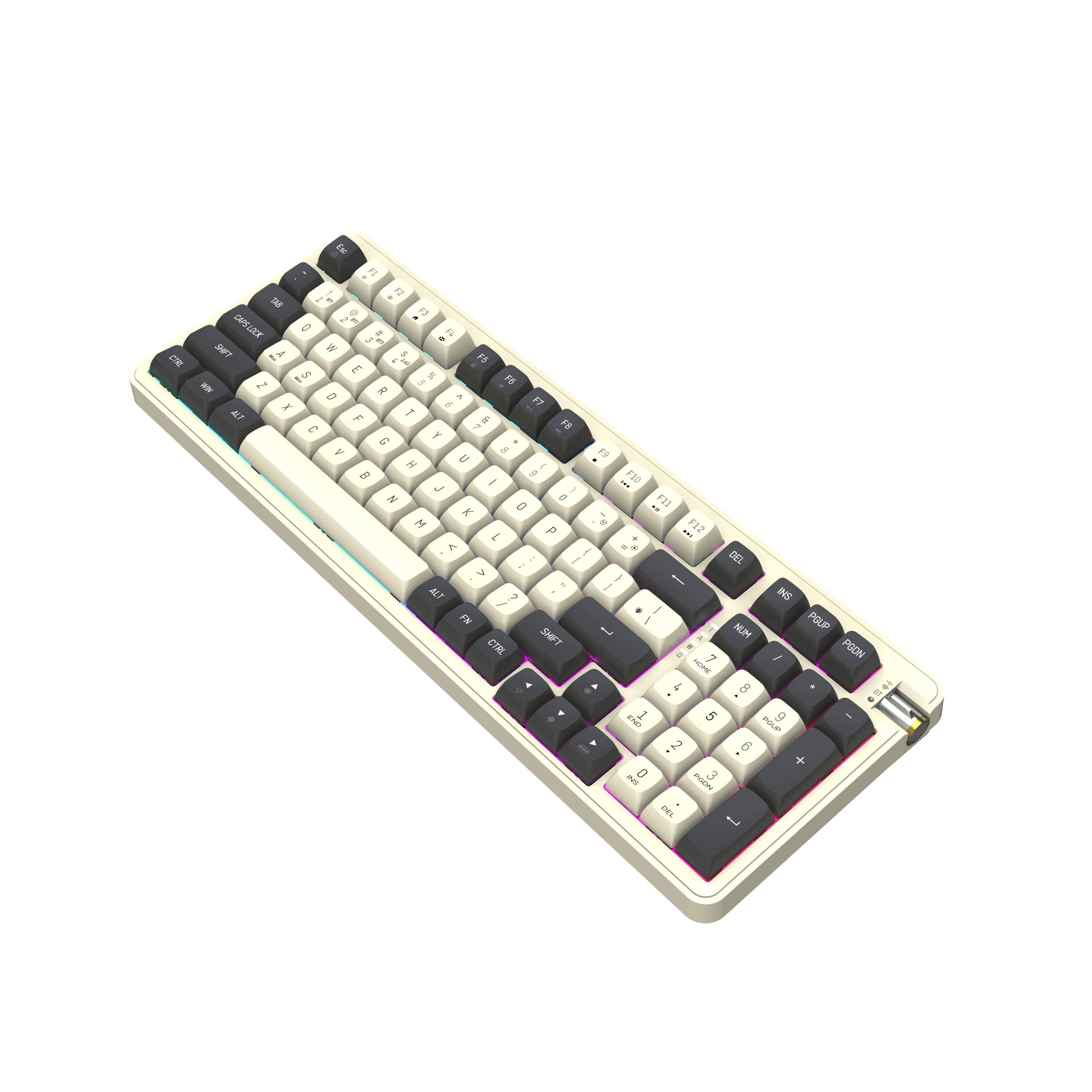 Wireless Keyboard darkFlash DF98 ABS Key cap GASKET yellow switch with 98 Keys Membrane Keyboard