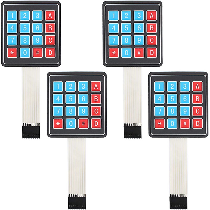 4x4 Arduino Keypad 16 Key Yetaida Matrix Array Membrane Switch Keyboard for Arduino Microcontroller