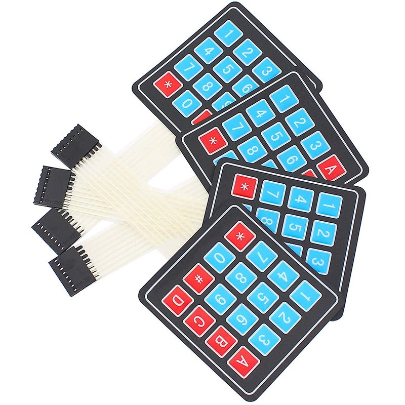 4x4 Arduino Keypad 16 Key Yetaida Matrix Array Membrane Switch Keyboard for Arduino Microcontroller