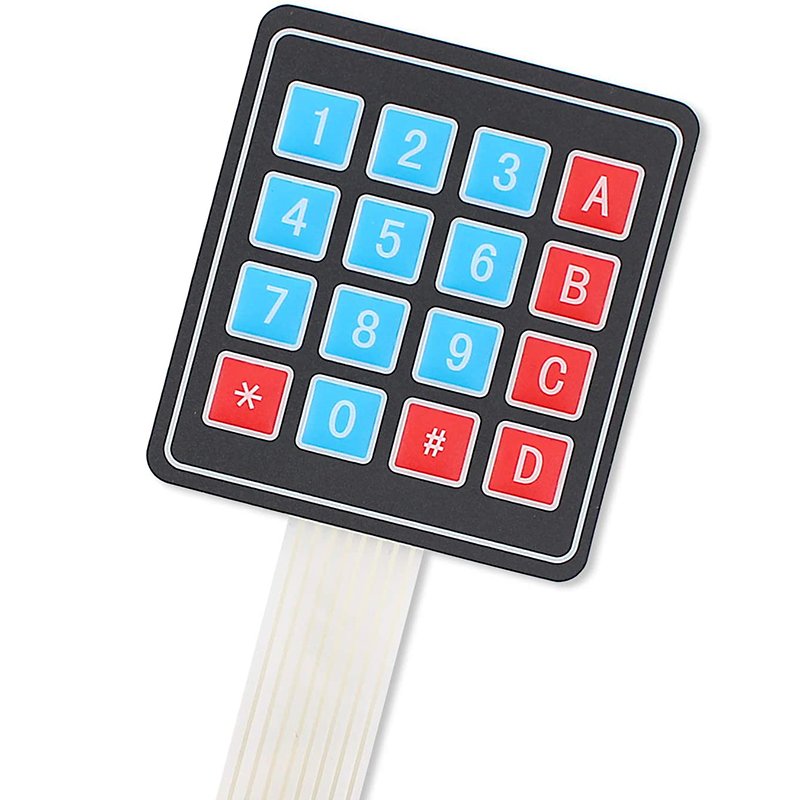 4x4 Arduino Keypad 16 Key Yetaida Matrix Array Membrane Switch Keyboard for Arduino Microcontroller
