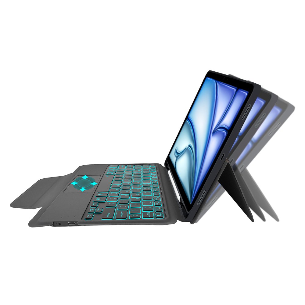detached back magic combo wireless keyboard tablet case For iPad Air 11 2024 protective tablet case cover