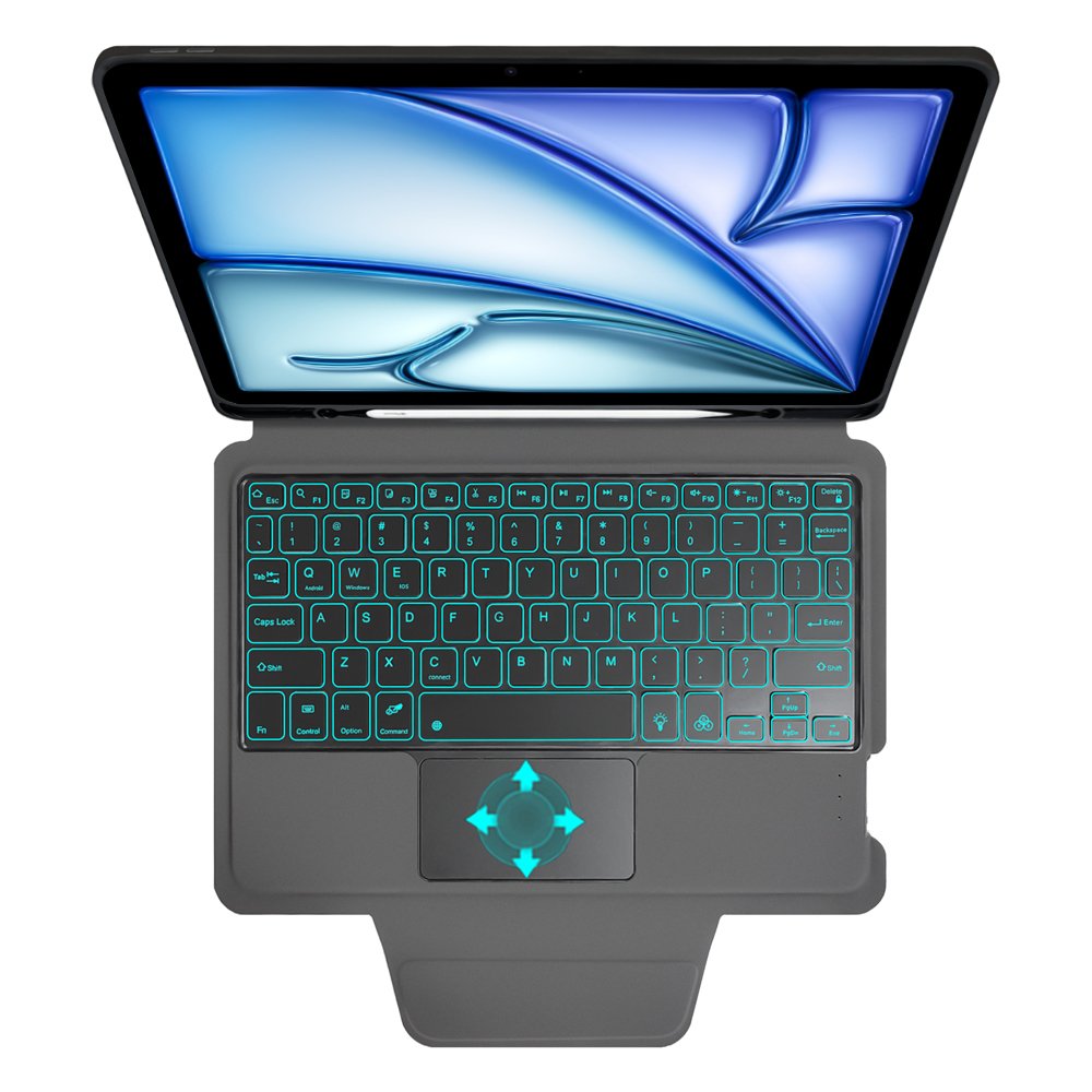 detached back magic combo wireless keyboard tablet case For iPad Air 11 2024 protective tablet case cover