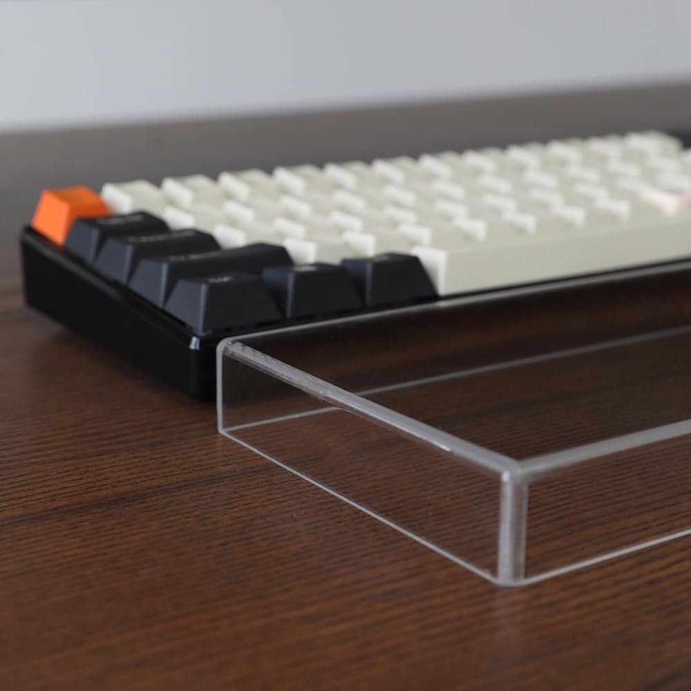98-Key Acrylic Keyboard Dust Cover Transparent Protective Cover for Mechanical Computer Gaming Keyboards 14.96''x5.31''x0.87''