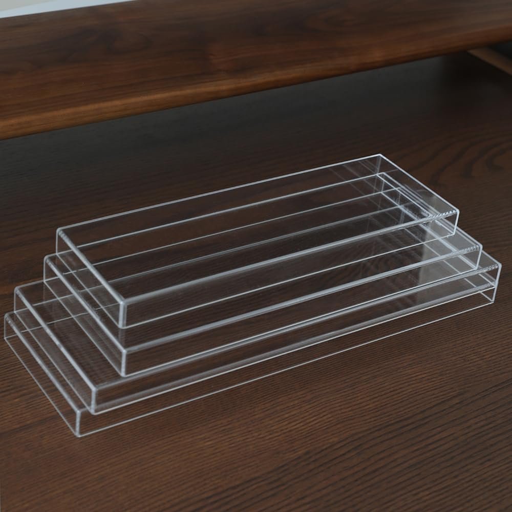 98-Key Acrylic Keyboard Dust Cover Transparent Protective Cover for Mechanical Computer Gaming Keyboards 14.96''x5.31''x0.87''