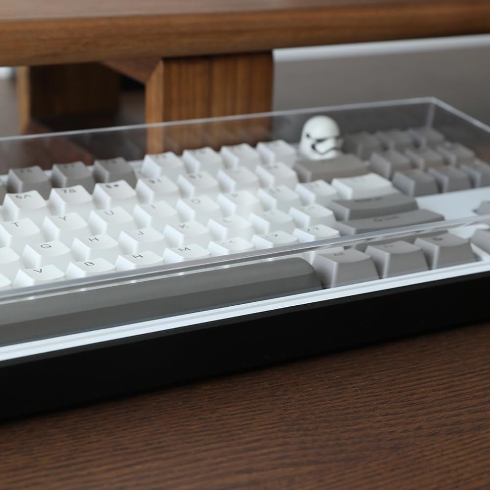 98-Key Acrylic Keyboard Dust Cover Transparent Protective Cover for Mechanical Computer Gaming Keyboards 14.96''x5.31''x0.87''