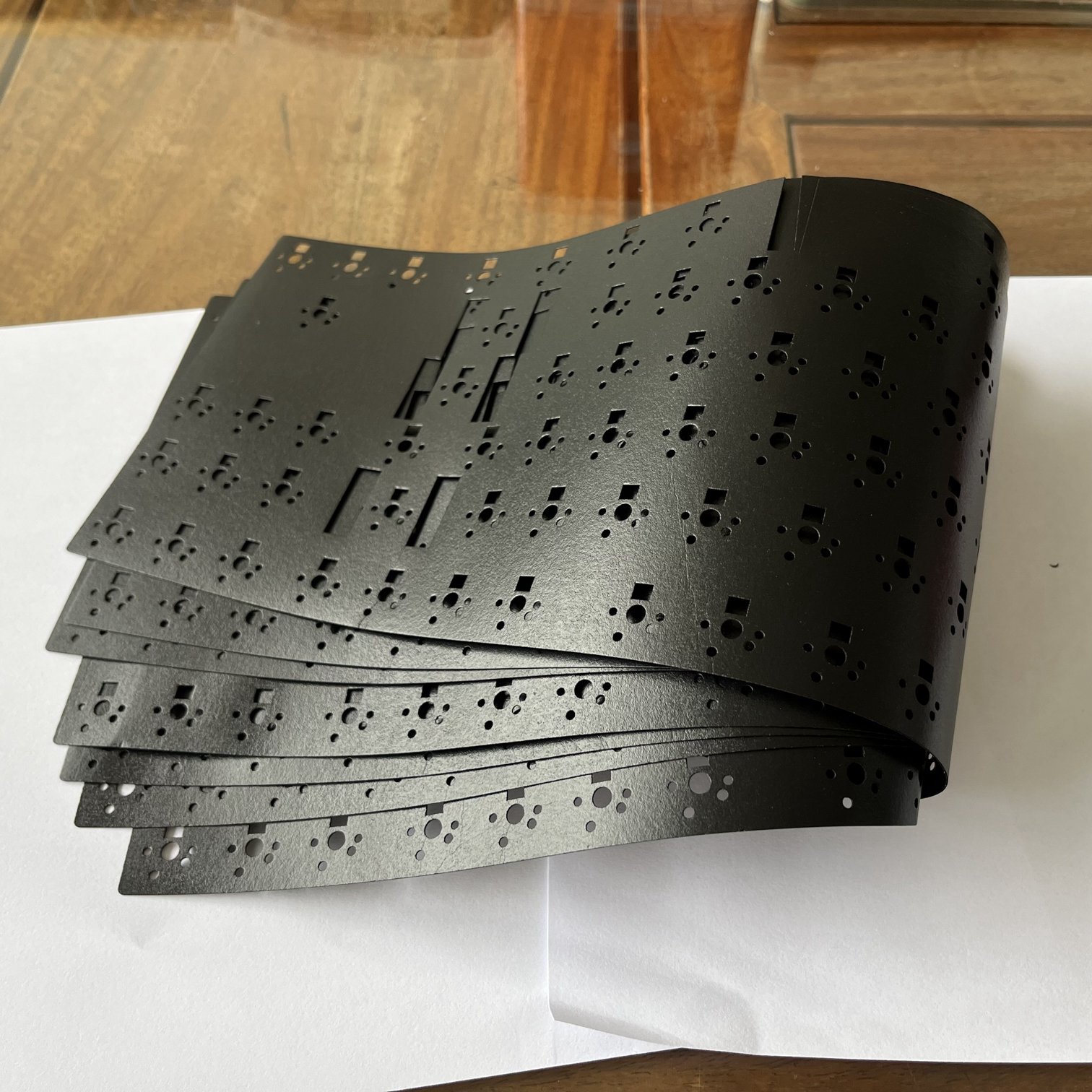 cheap EVA die cut LE-20 poron S-SR XPE adhesive quakeproof urethane black shockproof keyboard strip seal gasket for PCB