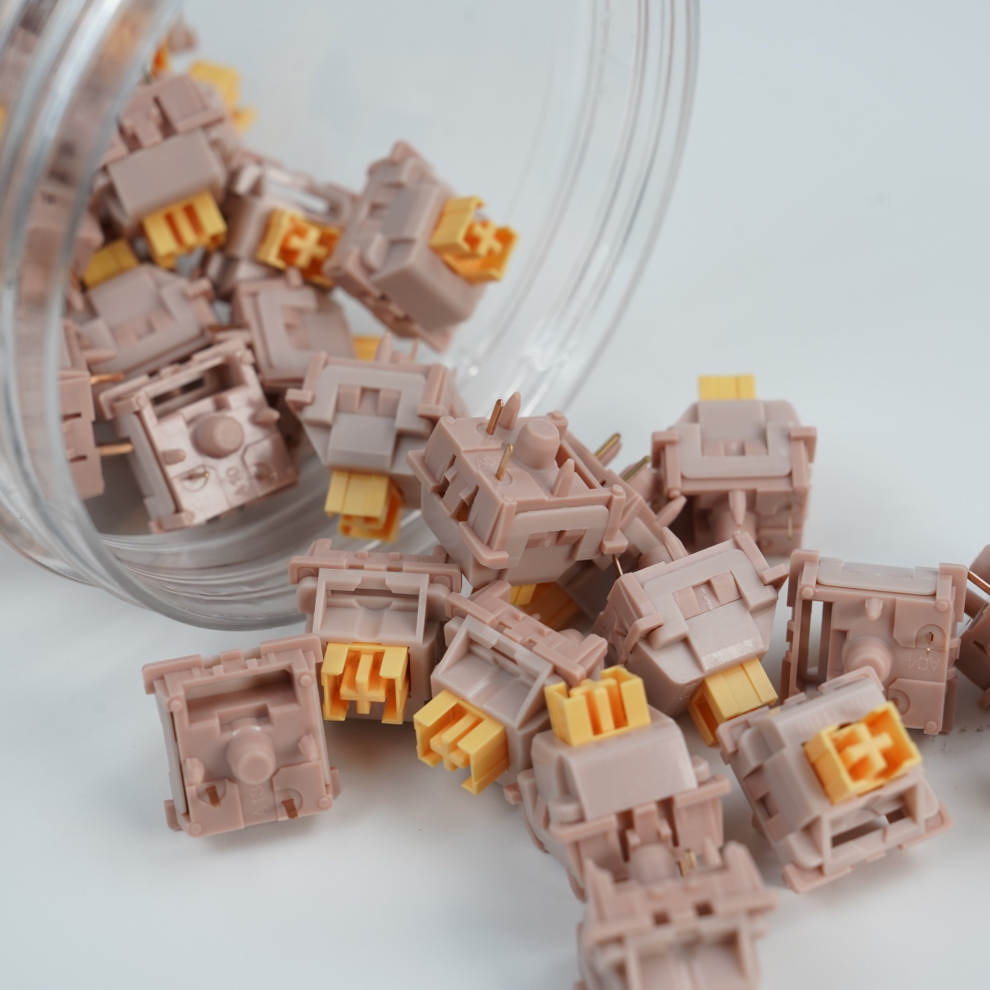 Outemu Silent Peach V2/V3 Switch Upgrade Lemon V2 Switch for Mechanical Keyboard Linear Tactile 5 Pins Lubed Switch Hot swap