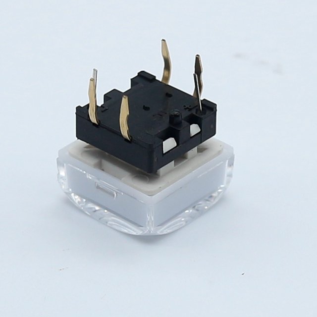 Touch Button Plastic LED Light Illumination Push Button Switch For Audio And Video Processors