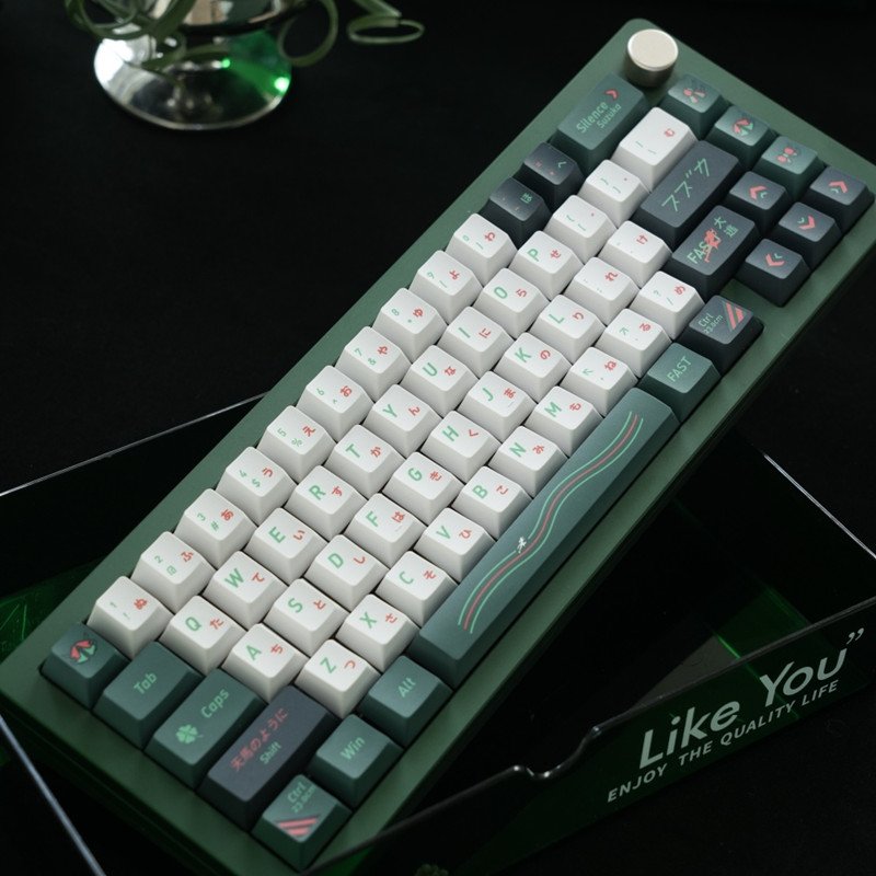 Anime Jockey Girl Silent Suzuka Keycaps PBT Cherry Profile Dye Sublimation 140 Keys For MX Switch Mechanical Keyboard