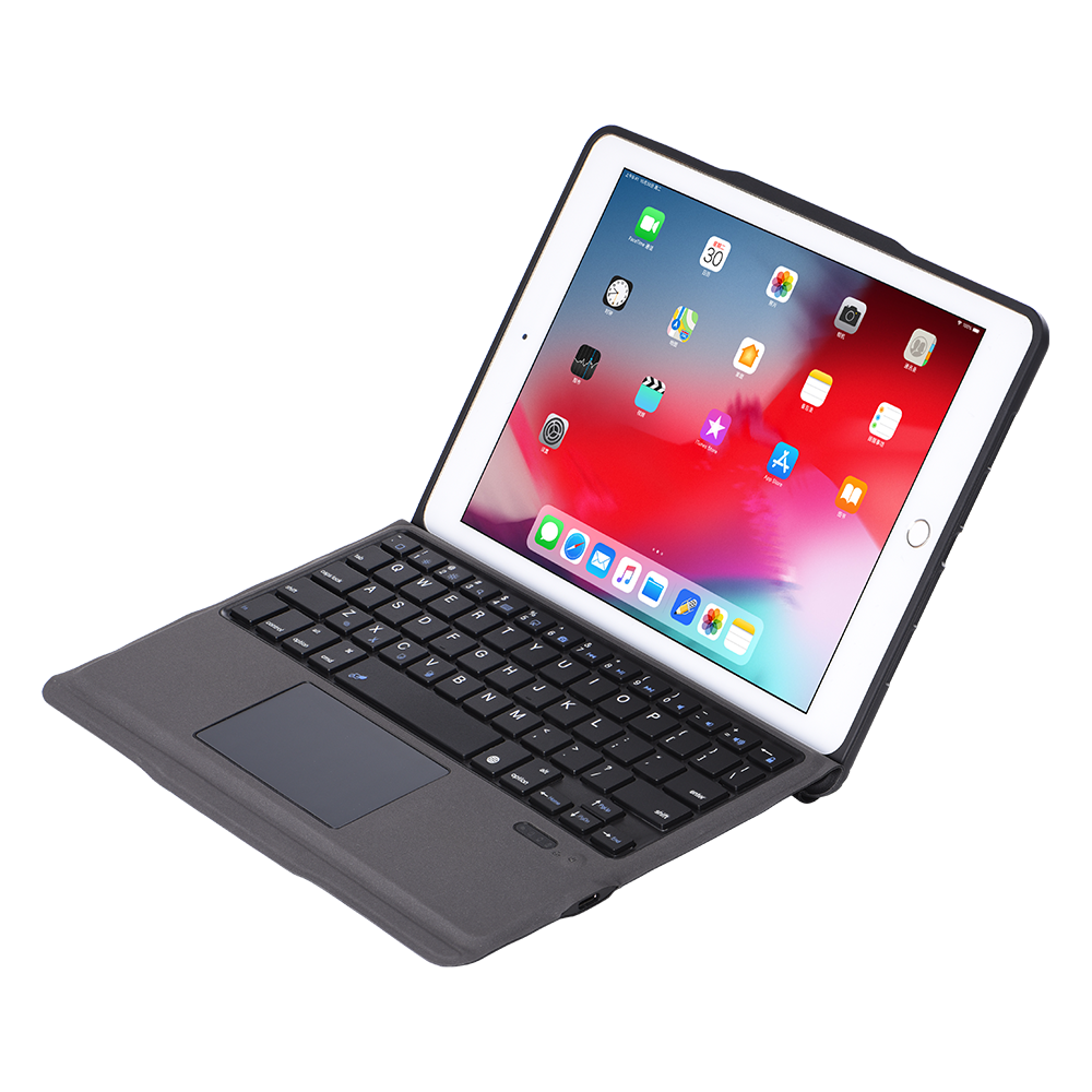 For iPad 9.7 2017 2018 Wireless Keyboard Leather Cover Blue tooth Tablet Wireless Keyboard Protective Case For iPad pro 9.7