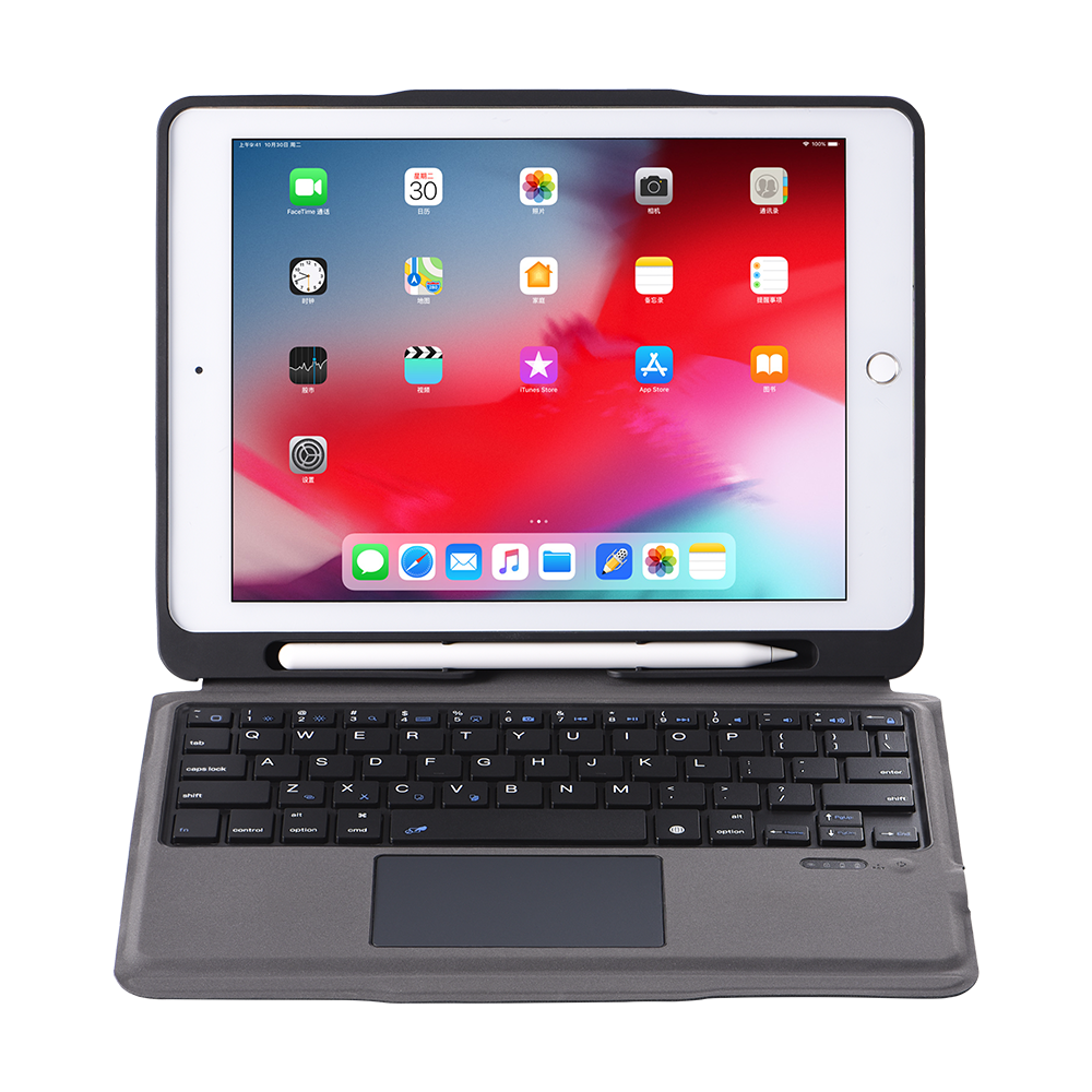 For iPad 9.7 2017 2018 Wireless Keyboard Leather Cover Blue tooth Tablet Wireless Keyboard Protective Case For iPad pro 9.7