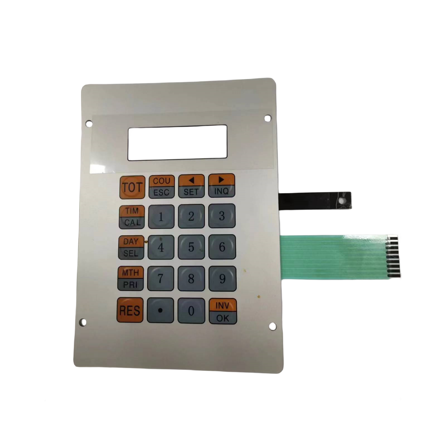 Preset Fuel dispenser keyboard