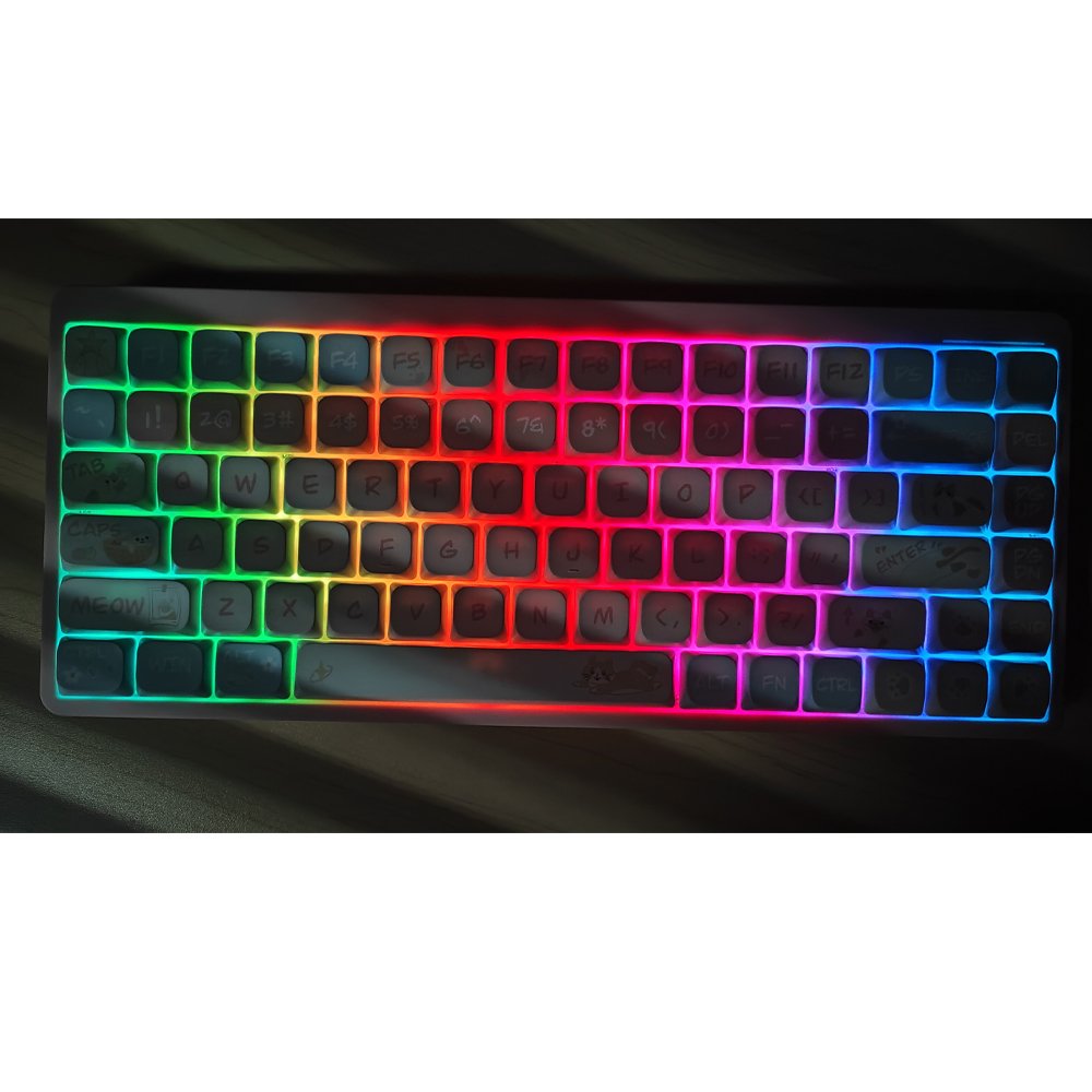 XK31B Plus Keyboard 75% Compatible with Windows and Mac System Gateron Switch Low Profile Wireless Mechanical Keyboard