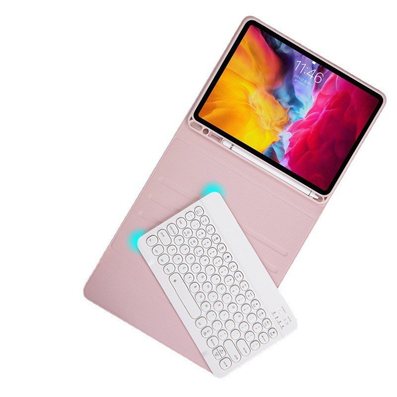 Portable Office Magnetic PU Wireless Keyboard Tablet Cover Case Touchpad Fashionable Fits iPad 9th 10th Gen 10.9 Inch Air 4 Pro