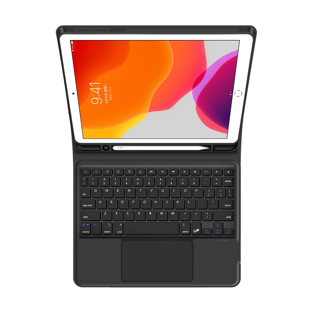 For 10.2 iPad 7th 8th 9th Generation tablet Case With Touchpad wireless keyboard case Pencil Holder