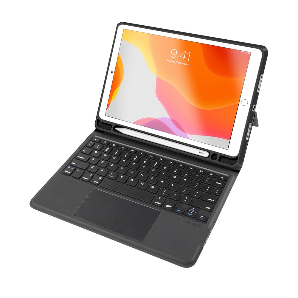 For 10.2 iPad 7th 8th 9th Generation tablet Case With Touchpad wireless keyboard case Pencil Holder
