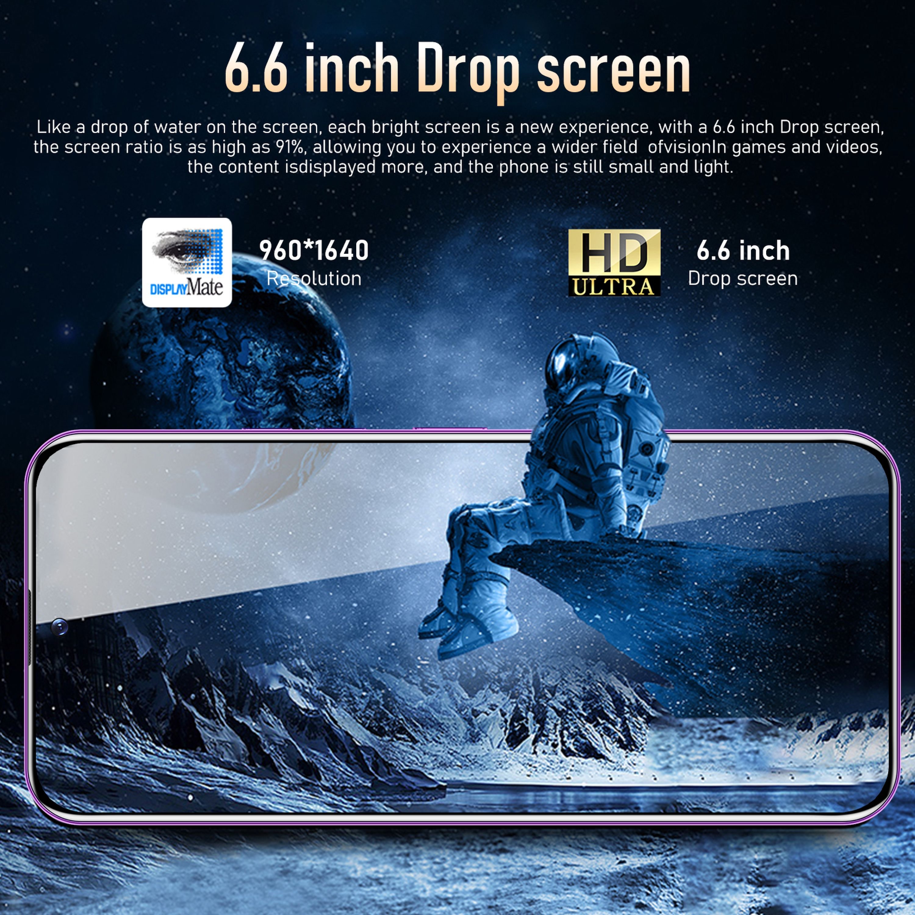 6.6 inch 5000mAh Android 10 6GB + 128GB 4G Smartphone