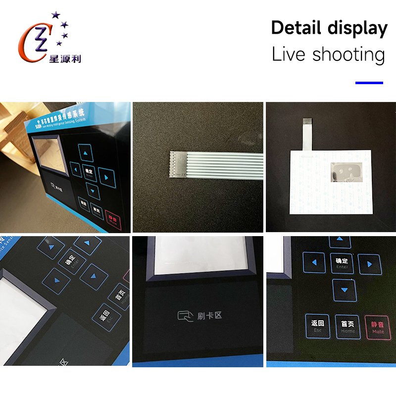 Custom Graphic Overlay Button Membrane Panel for Sensing system Keypad Keyboard Membrane Switch