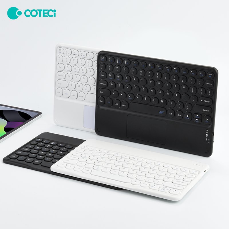 COTECi Bluetooth keyboary with ipad trackpad Bluetooth Wireless BT Keyboard for iPad with Touchpad Layout Tablets